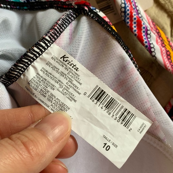 Colorful Striped Swimsuit - Picture 8 of 10